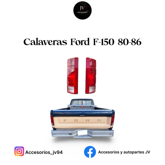 Par de calaveras para F150 1980-1986